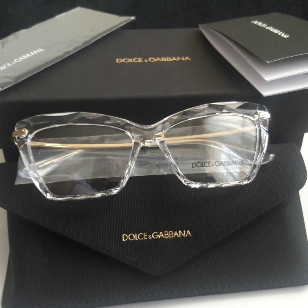 DOLCE & GABBANA DIAMOND CUT GLASSES FRAME